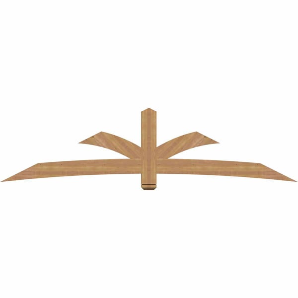 Ekena Millwork Davenport Timber Gable Bracket, Western Red Cedar, 108"W x 27"H x 3 1/2"D x 5 1/2"F, 6/12 Pitch GBW108X27X0406DAV00SWR - main
